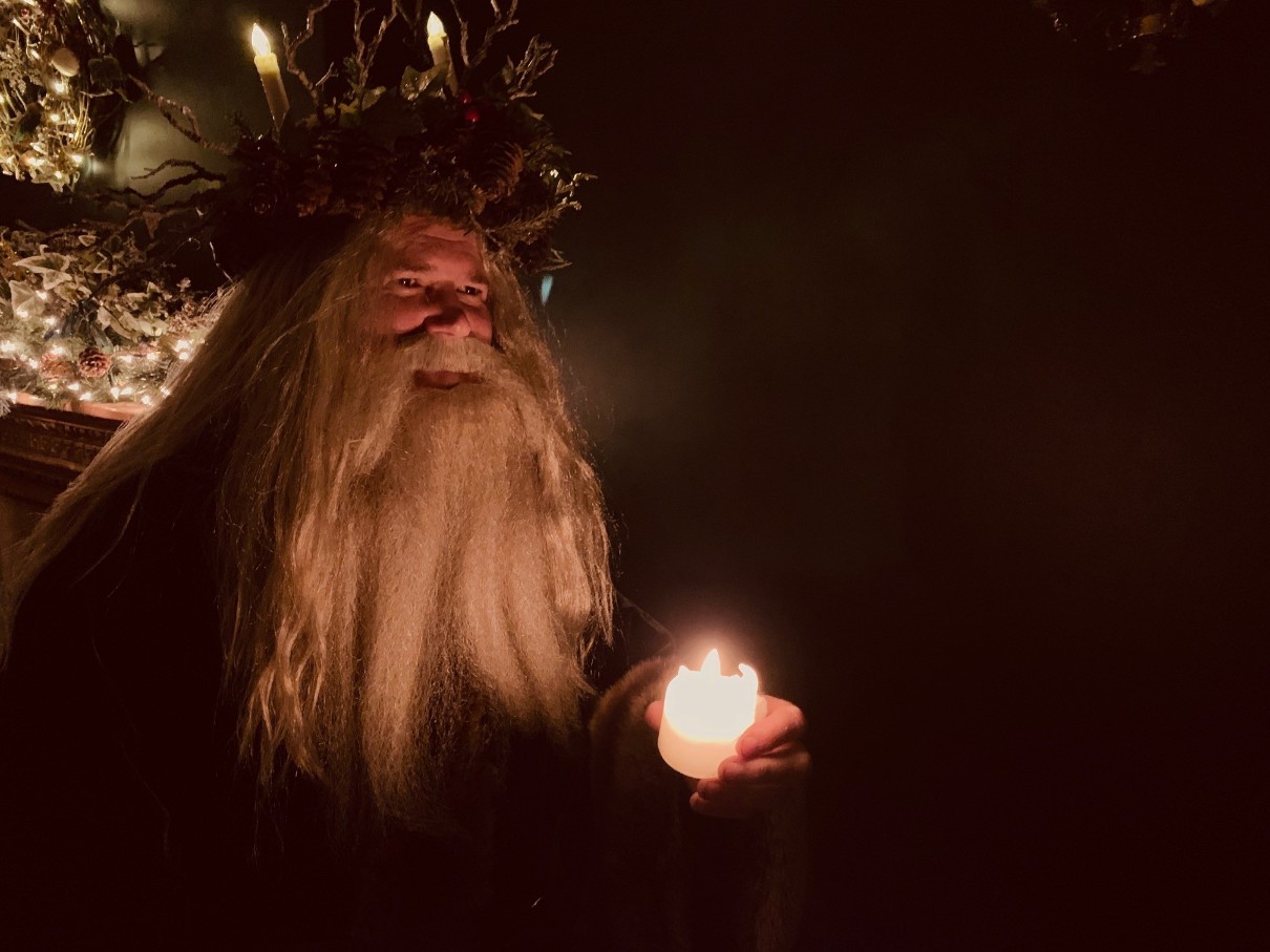 St Nick in the magical winter wood